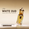 White Oud Attar by Zarim Fragrance | Long Lasting Alcohol-Free Oud Perfume Oil (6ml & 12ml) Pakistan
